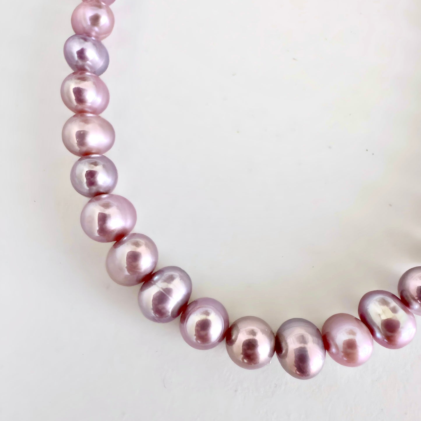 Lavender Pearl Necklace