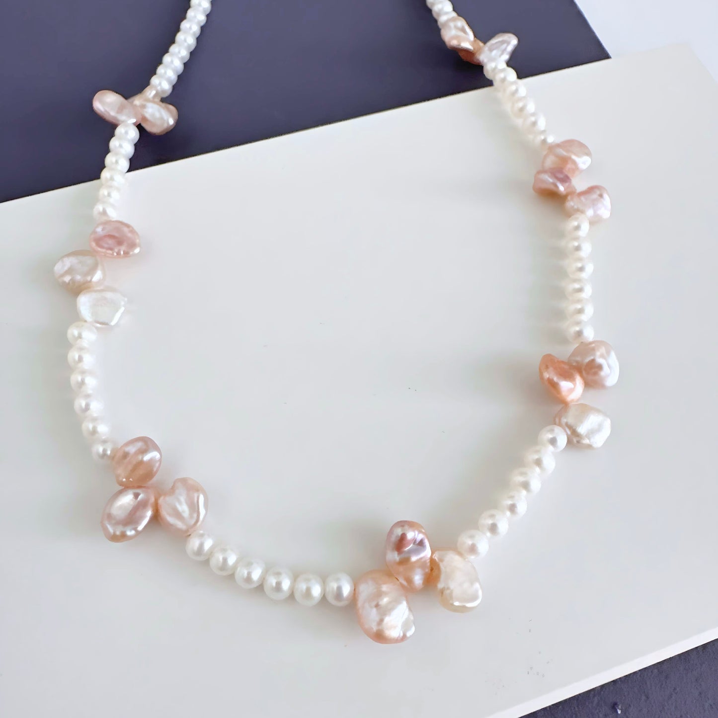 Pink Baroque Pearl Necklace