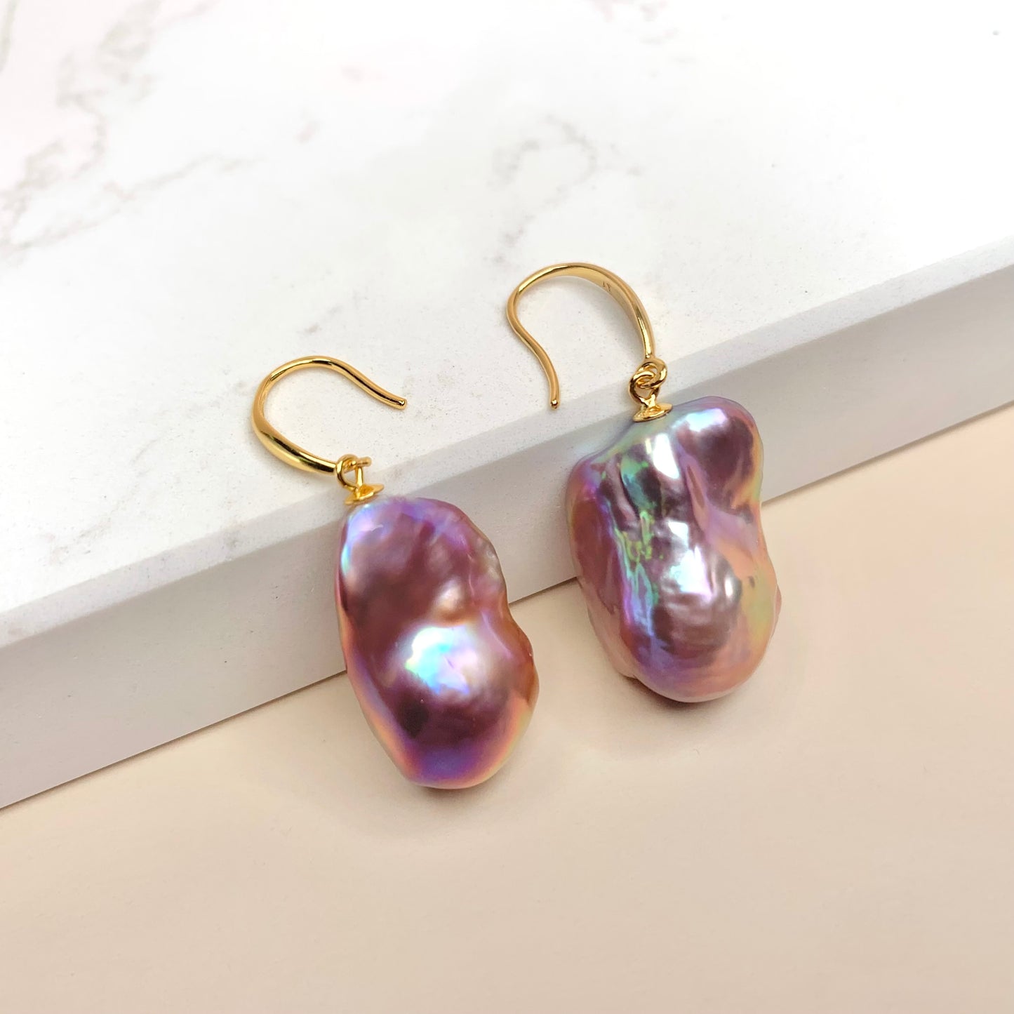 Deep Sea Baroque Drop Earring