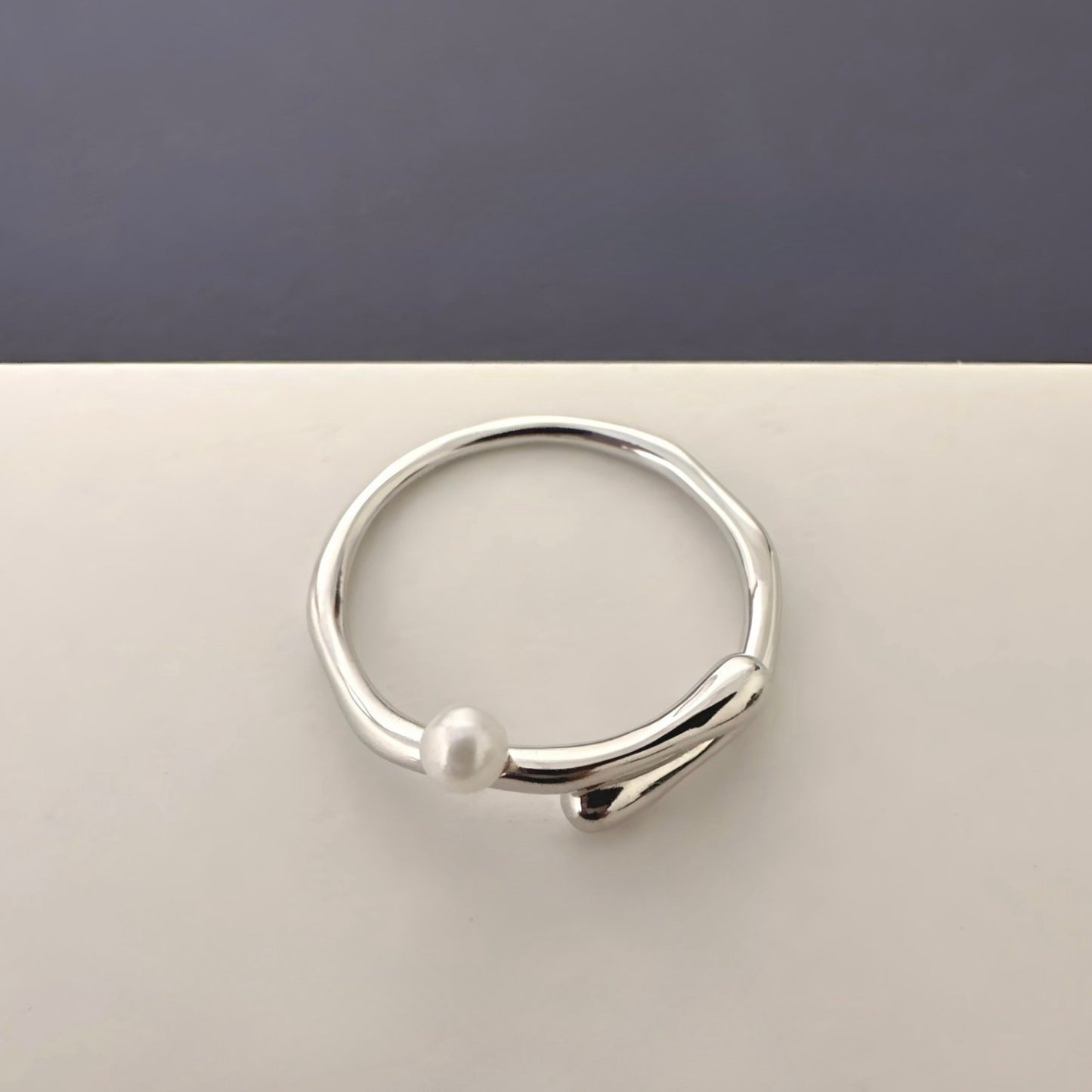 Adjustable Pearl Ring