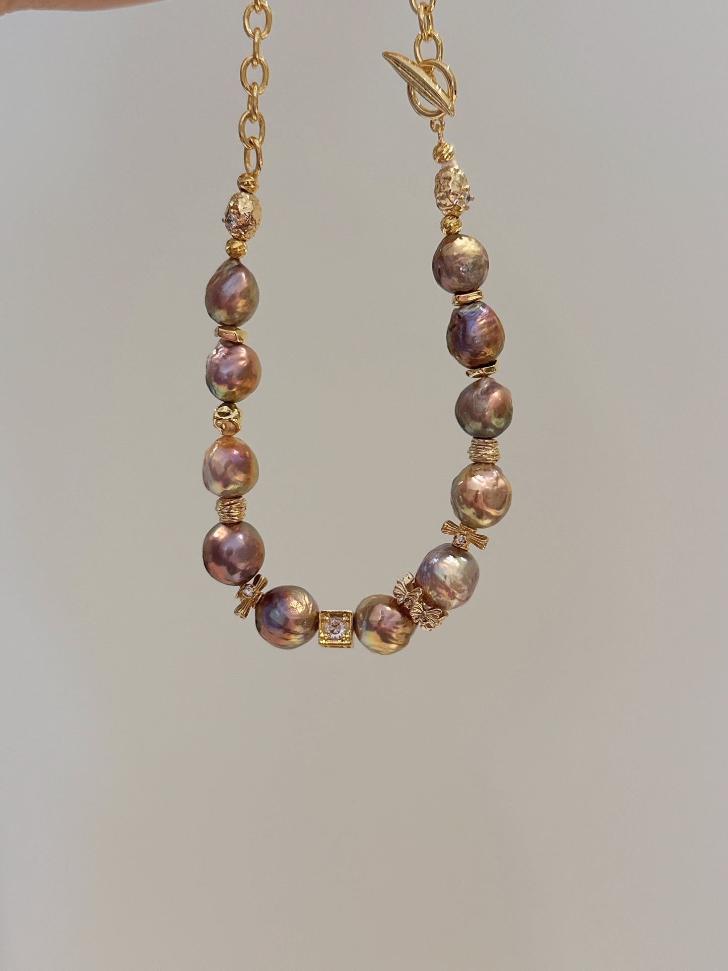 Sunset Baroque Freshwater Pearl Necklace