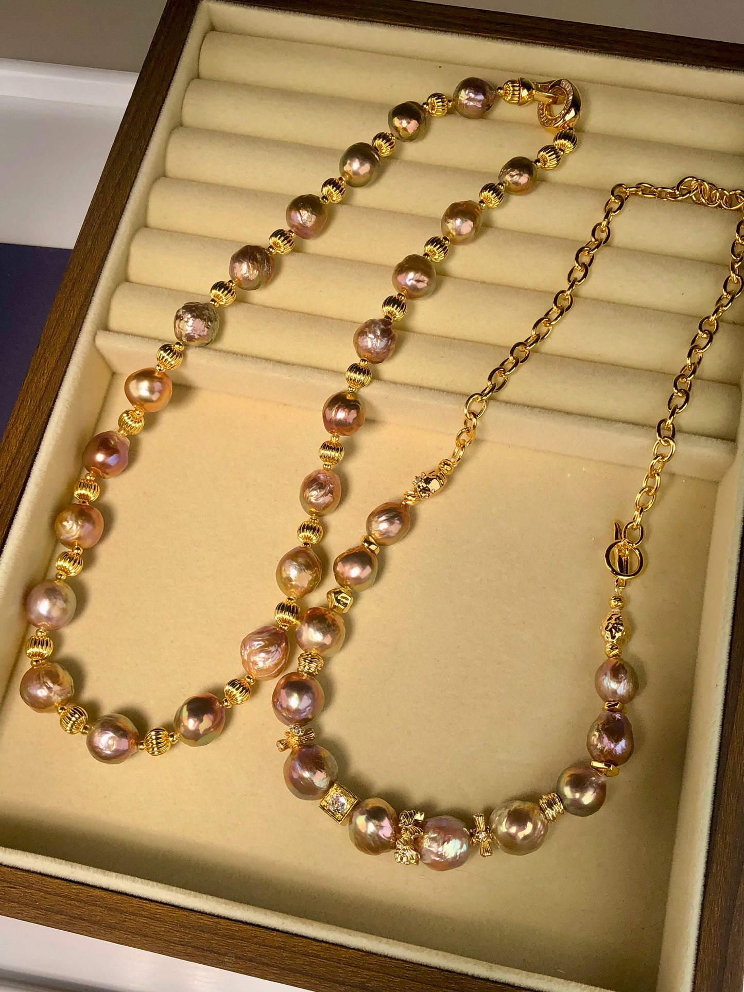 Sunset Baroque Freshwater Pearl Necklace