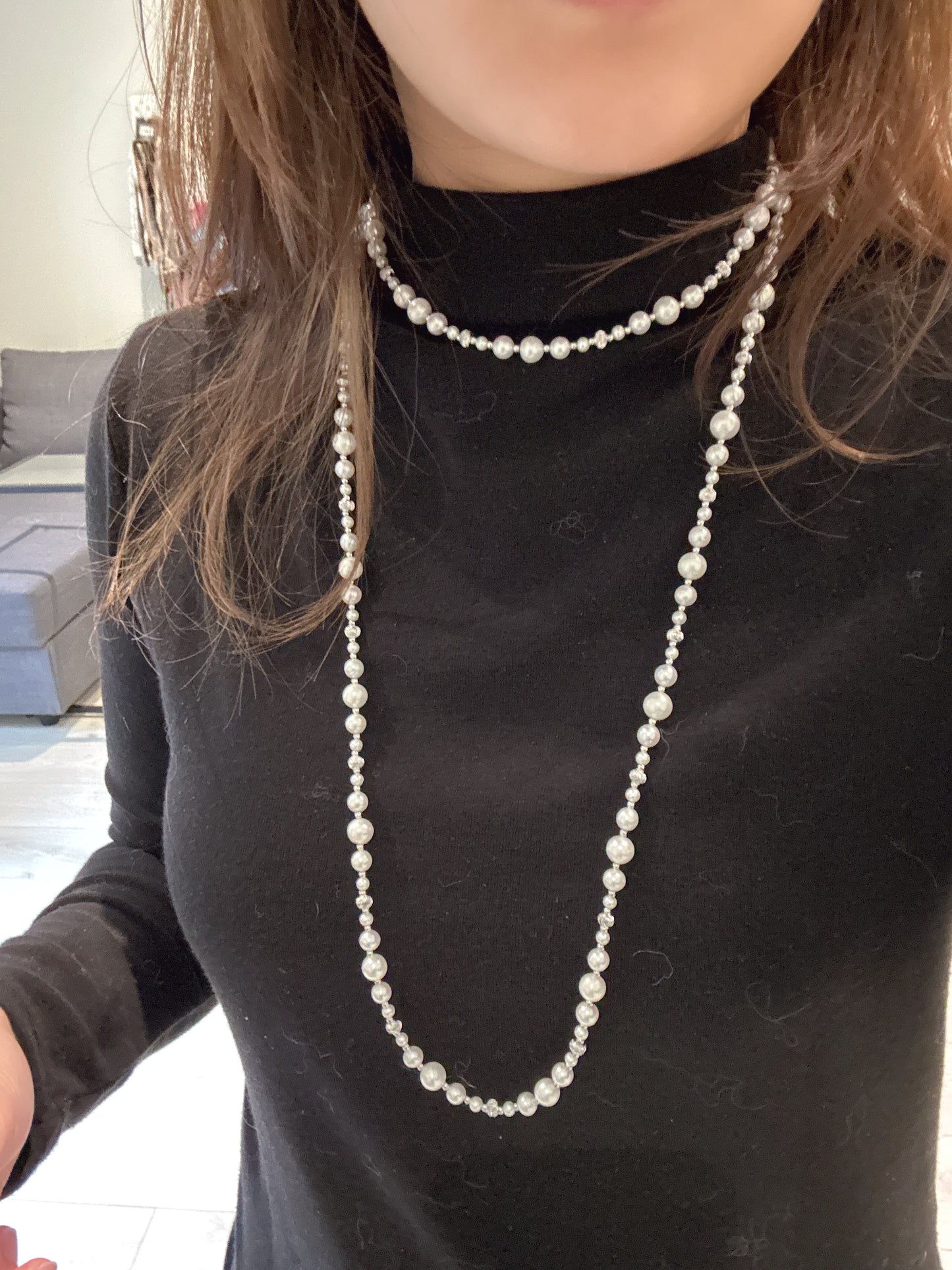 120cm Long Freshwater Pearl Necklace