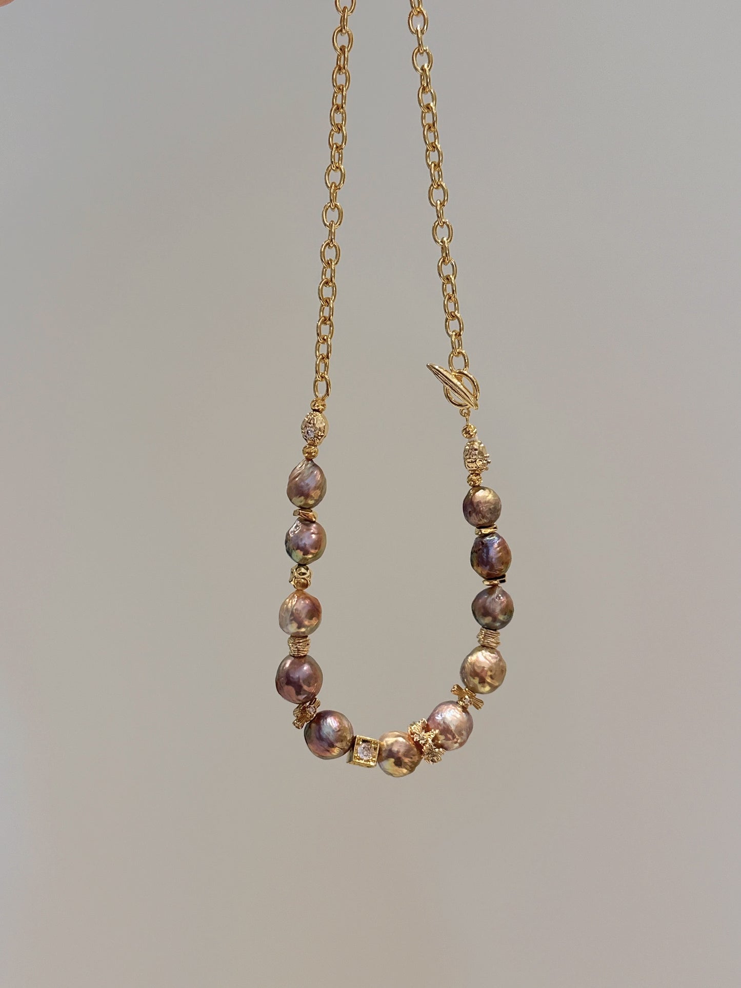 Sunset Baroque Freshwater Pearl Necklace