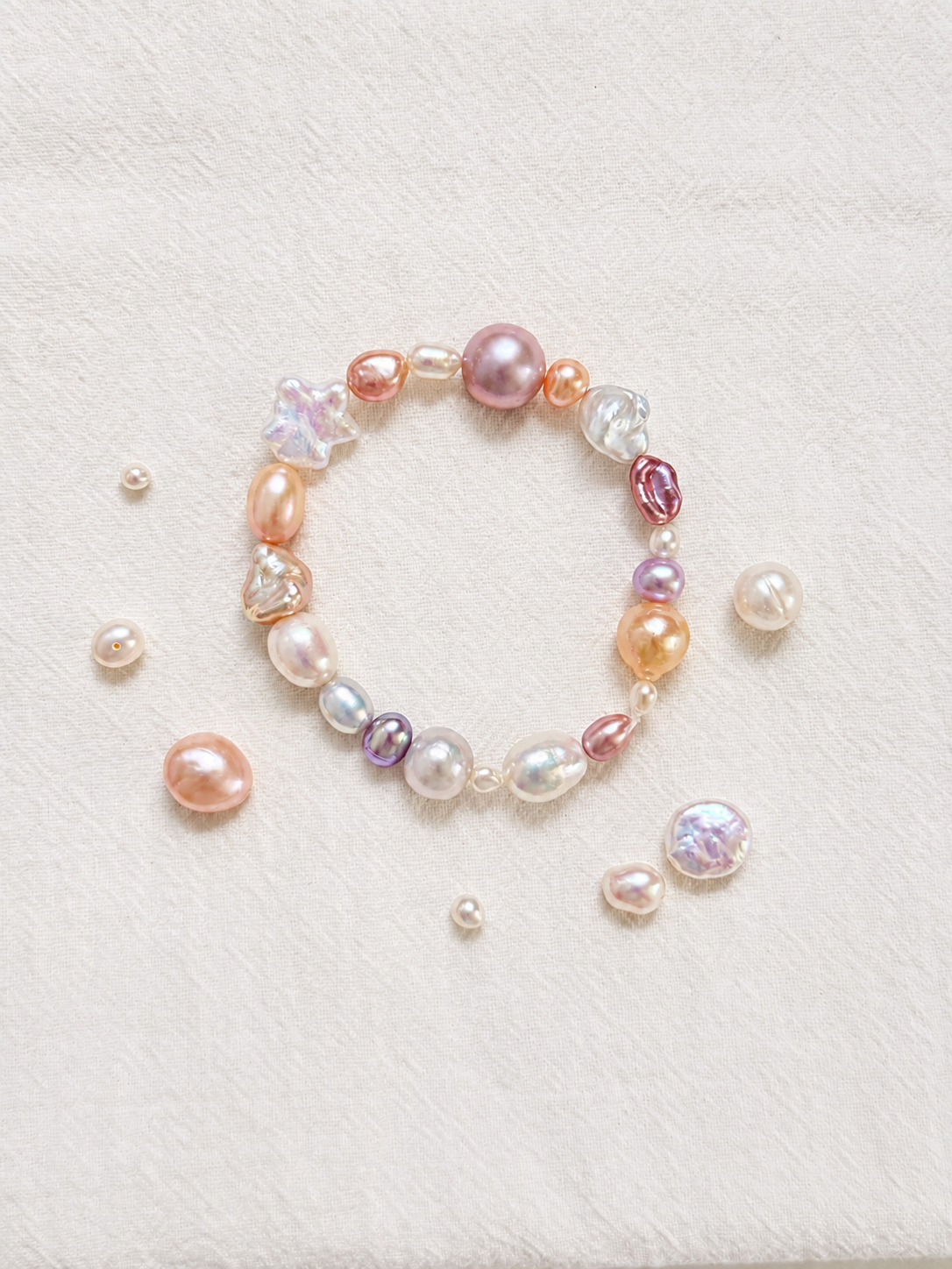Mixed Baroque Pearl Bracelet DIY Kit