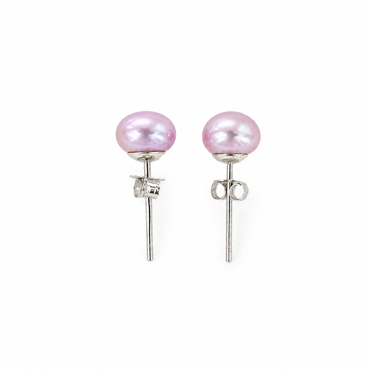 Mystery Pearl Stud Earrings 6-6.5mm