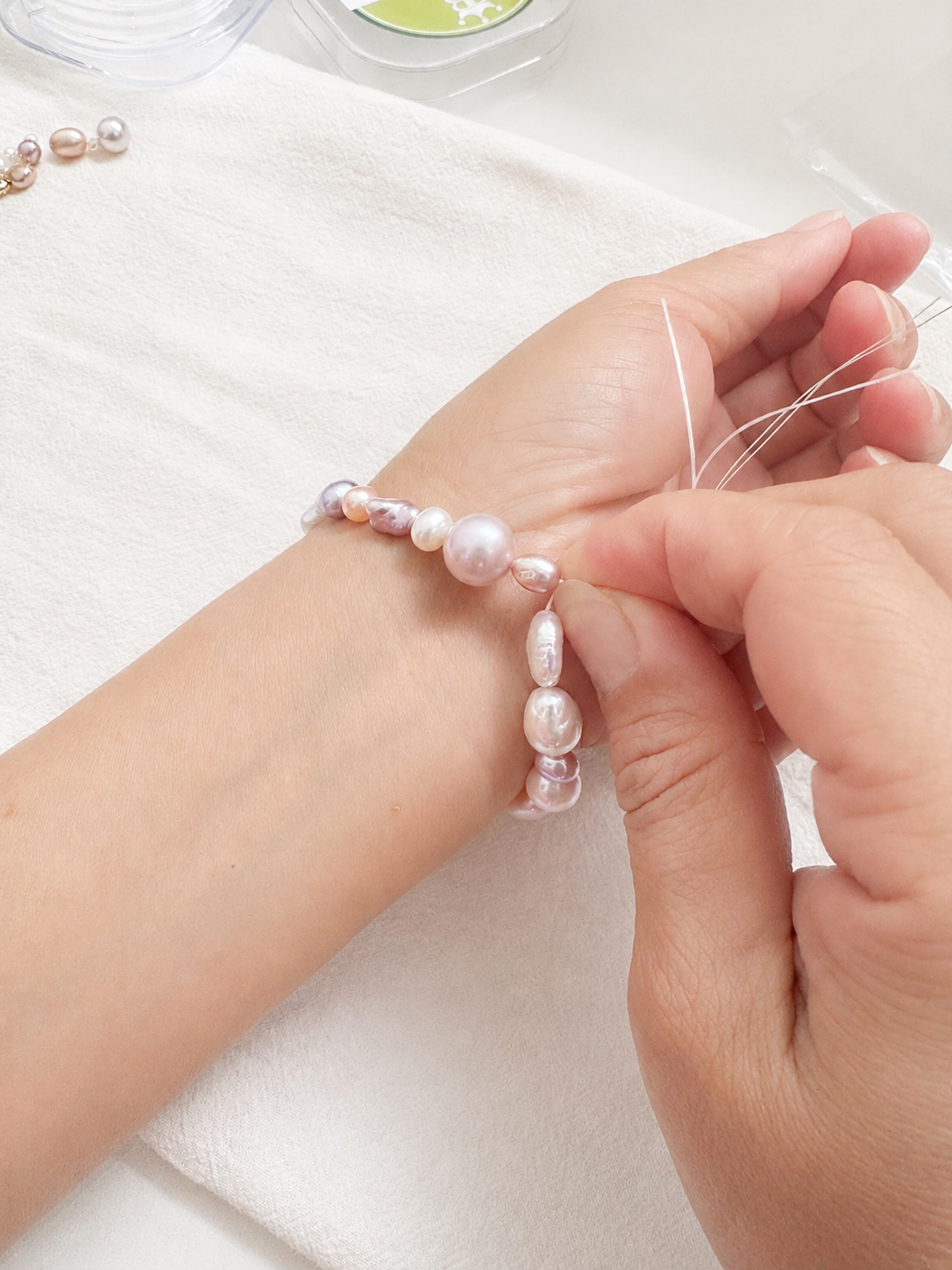 Mixed Baroque Pearl Bracelet DIY Kit