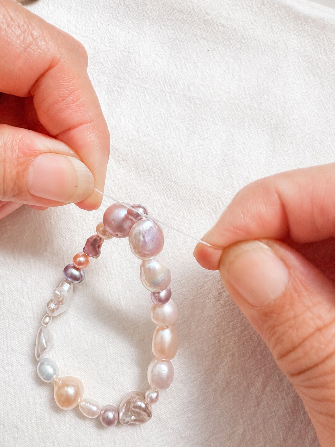 Mixed Baroque Pearl Bracelet DIY Kit