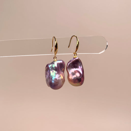 Deep Sea Baroque Drop Earring