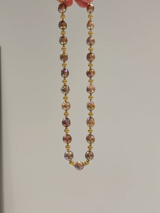 Sunset Baroque Freshwater Pearl Necklace