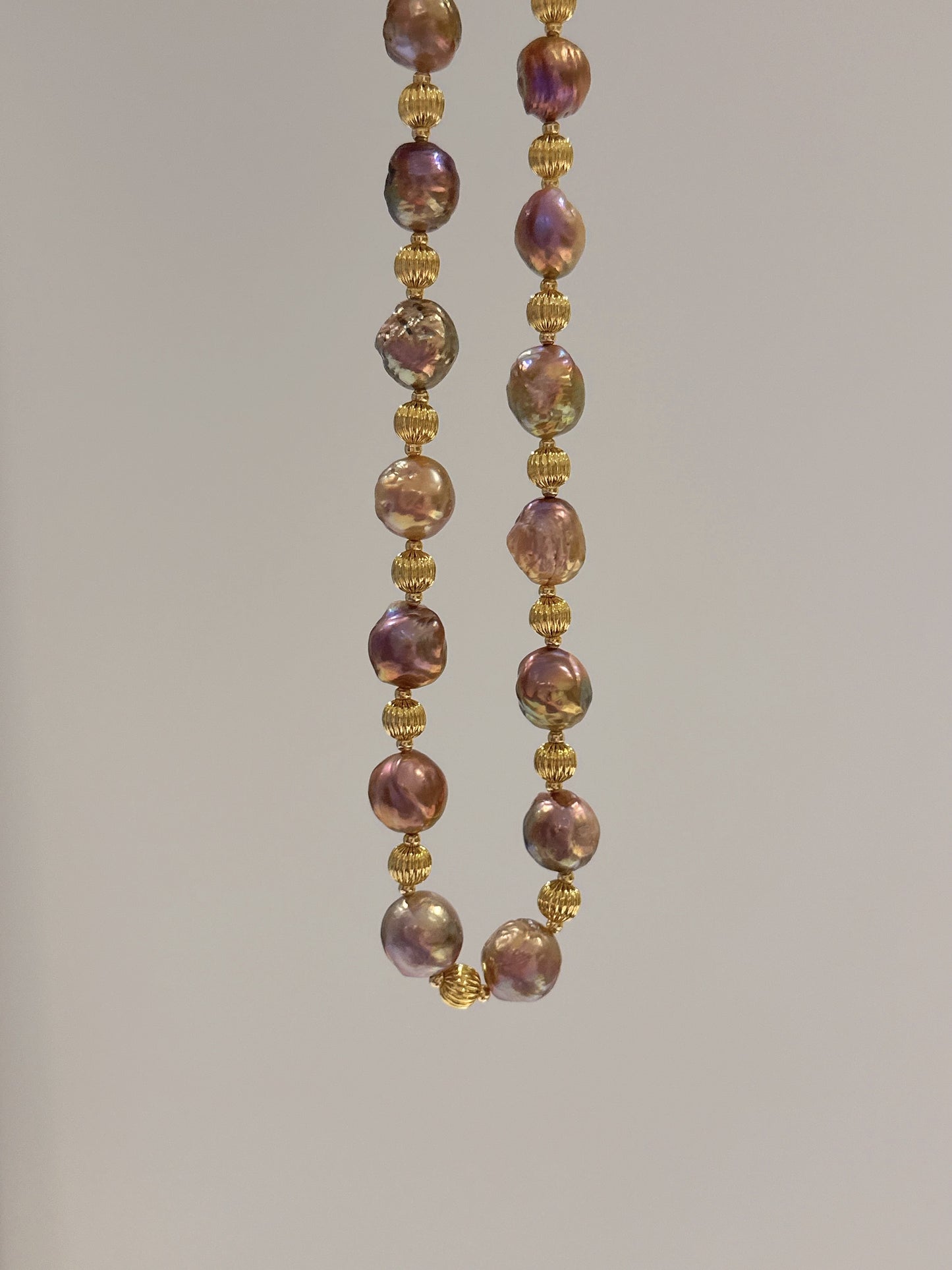 Sunset Baroque Freshwater Pearl Necklace