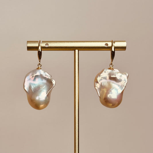 Crown Baroque Drop Earring