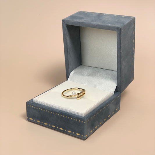 Adjustable Pearl Ring