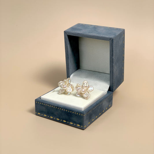 Cream Blossom Baroque Pearl Earring