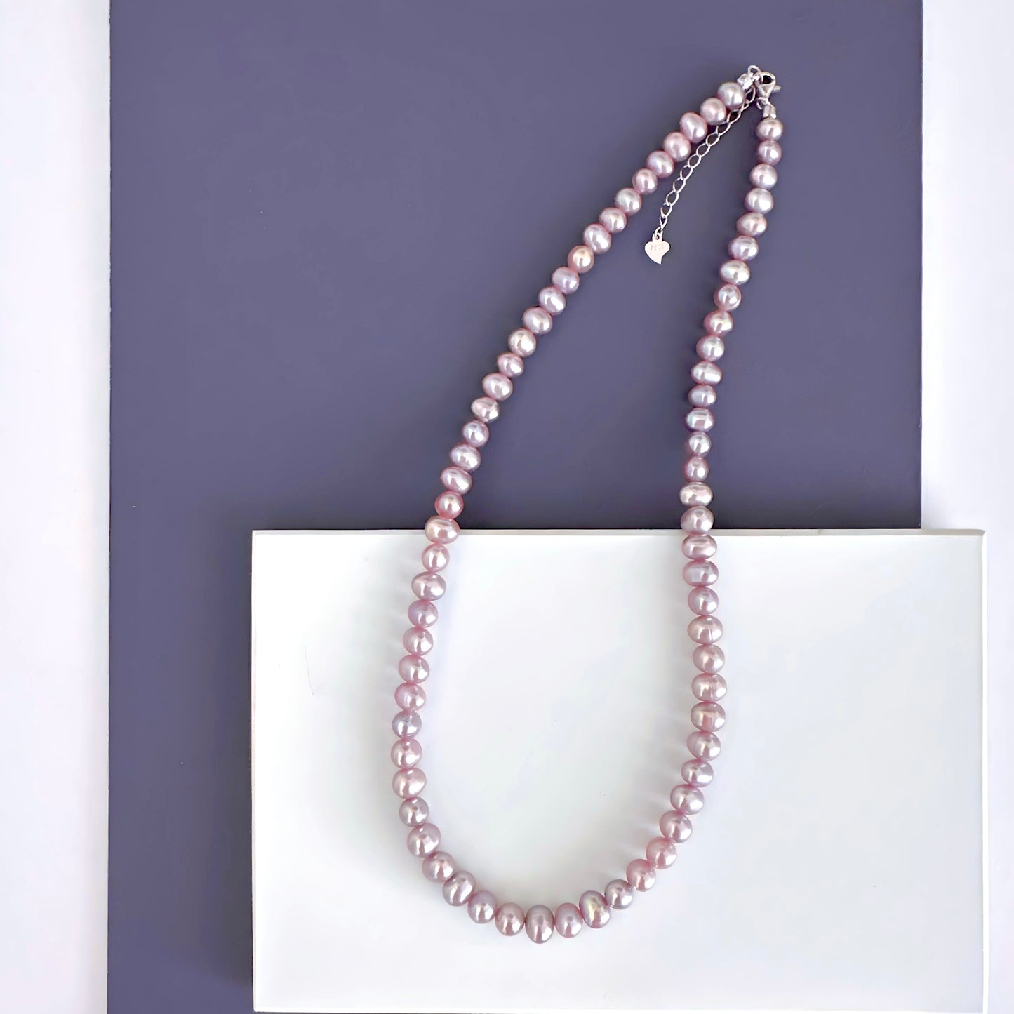 Lavender Pearl Necklace