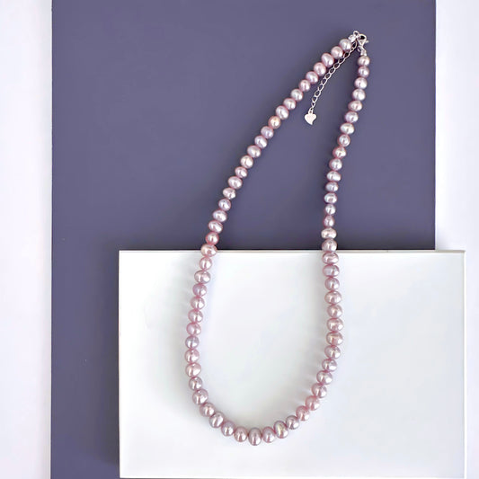 Lavender Pearl Necklace